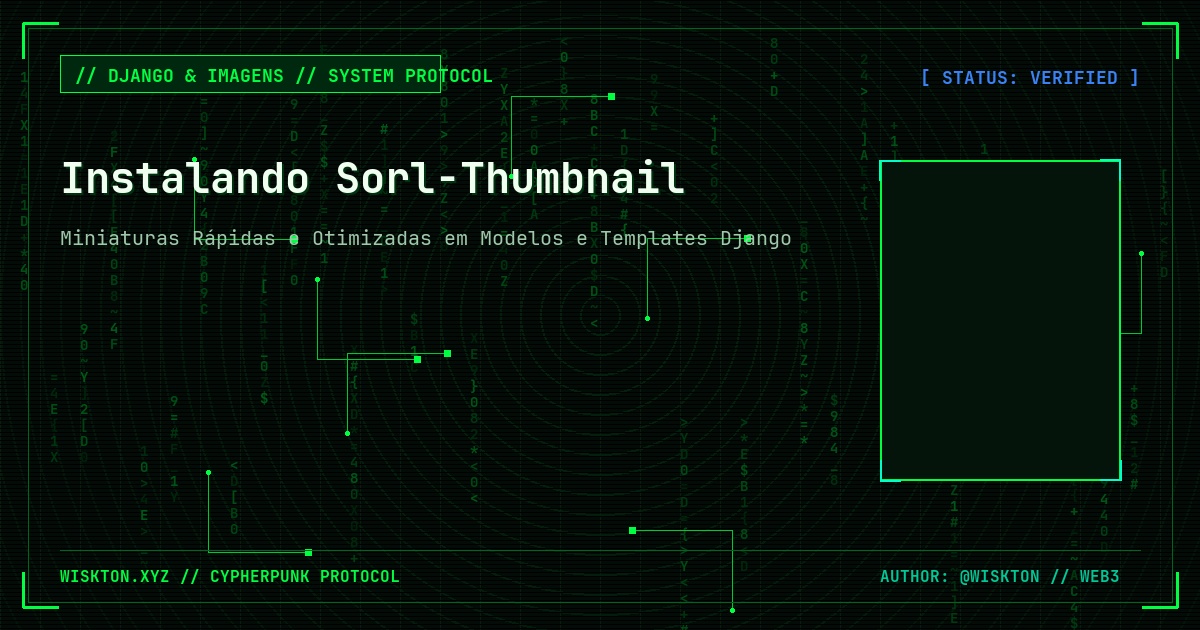 Instando e configurando sorl-thumbnail em um projeto django